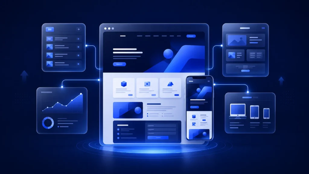 landing page template business