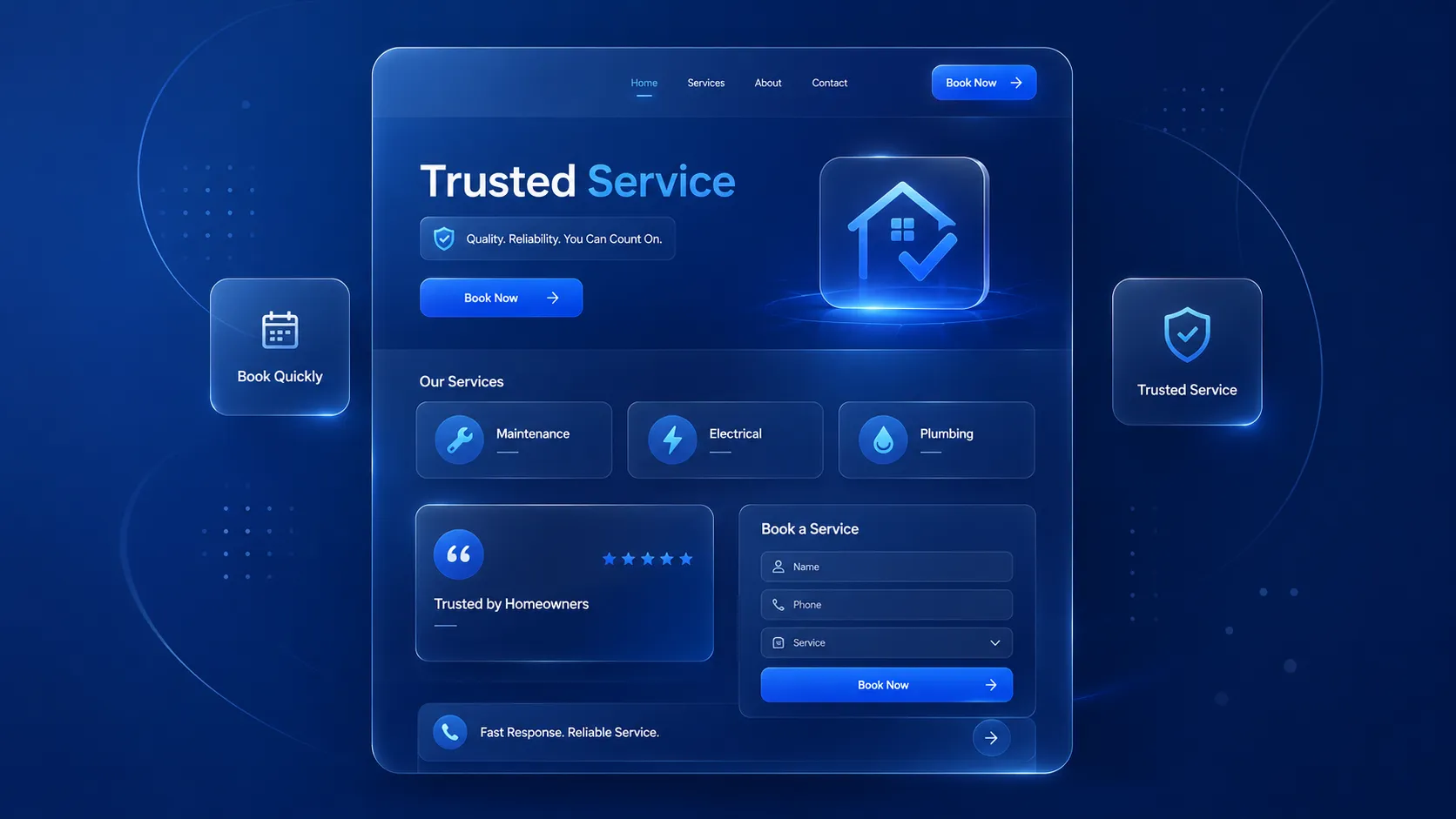 service company website design